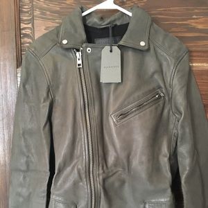 AllSaints Akira leather biker jacket